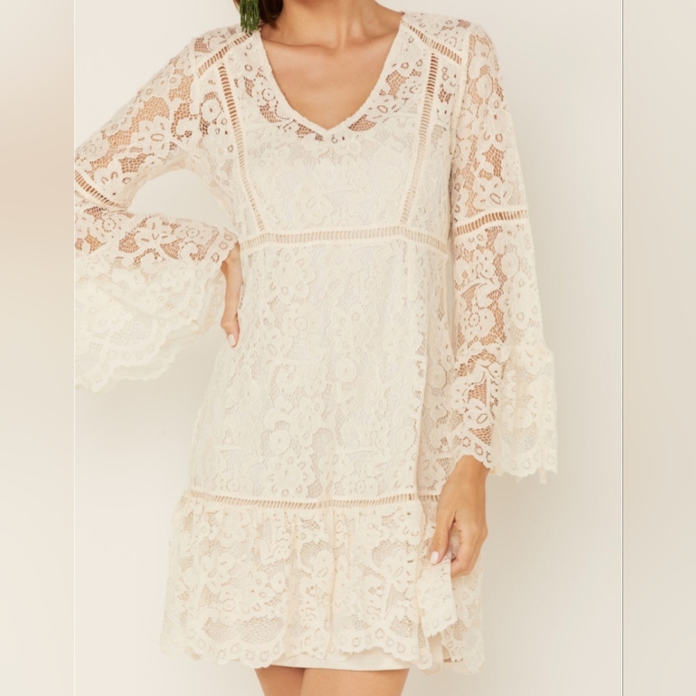 Ivory lace Boho dress